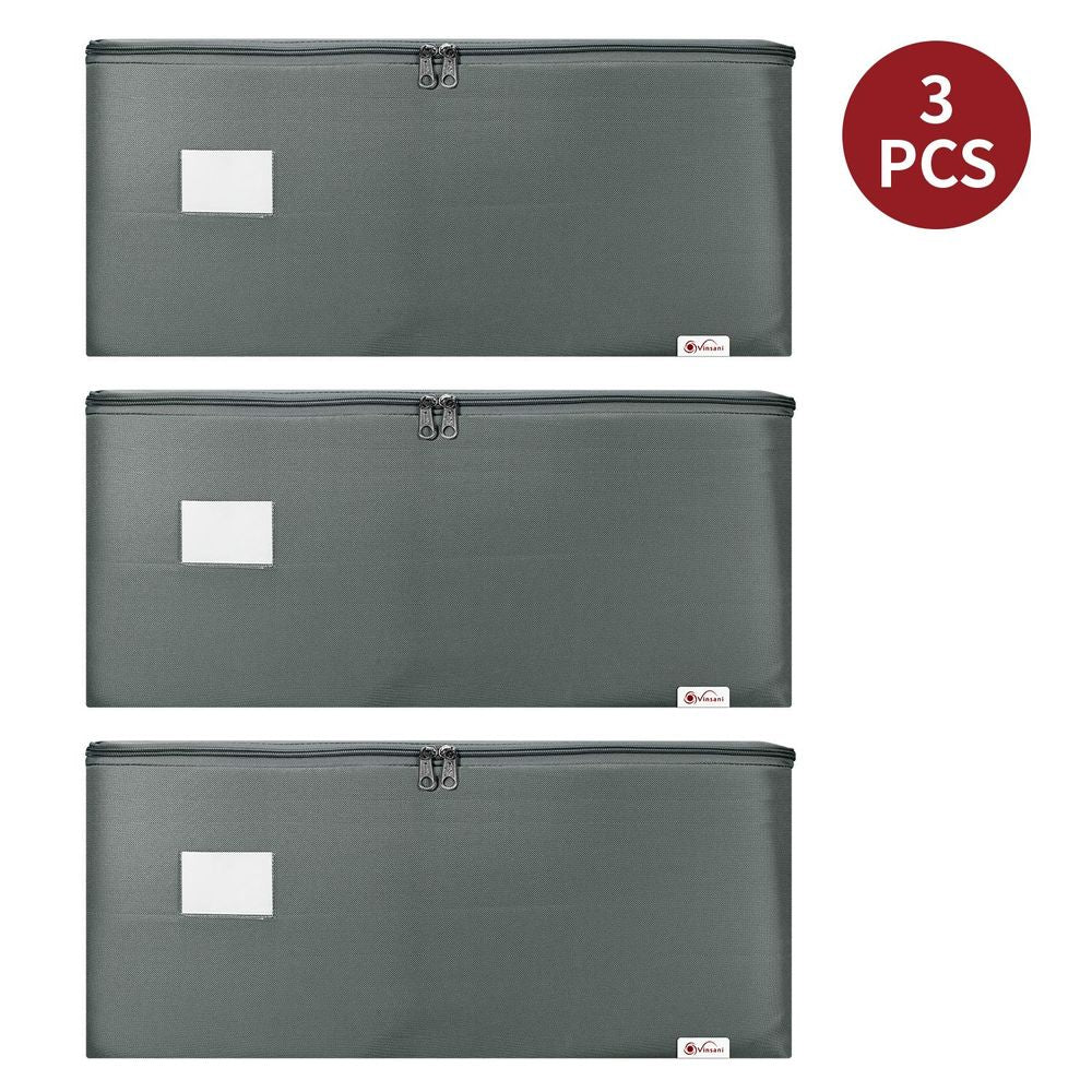 3PK STORAGE BAGS MEDIUM DGREY 1010291