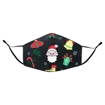 Termin8 Unisex Face Mask Printed Christmas Design, Lightweight & Breathable