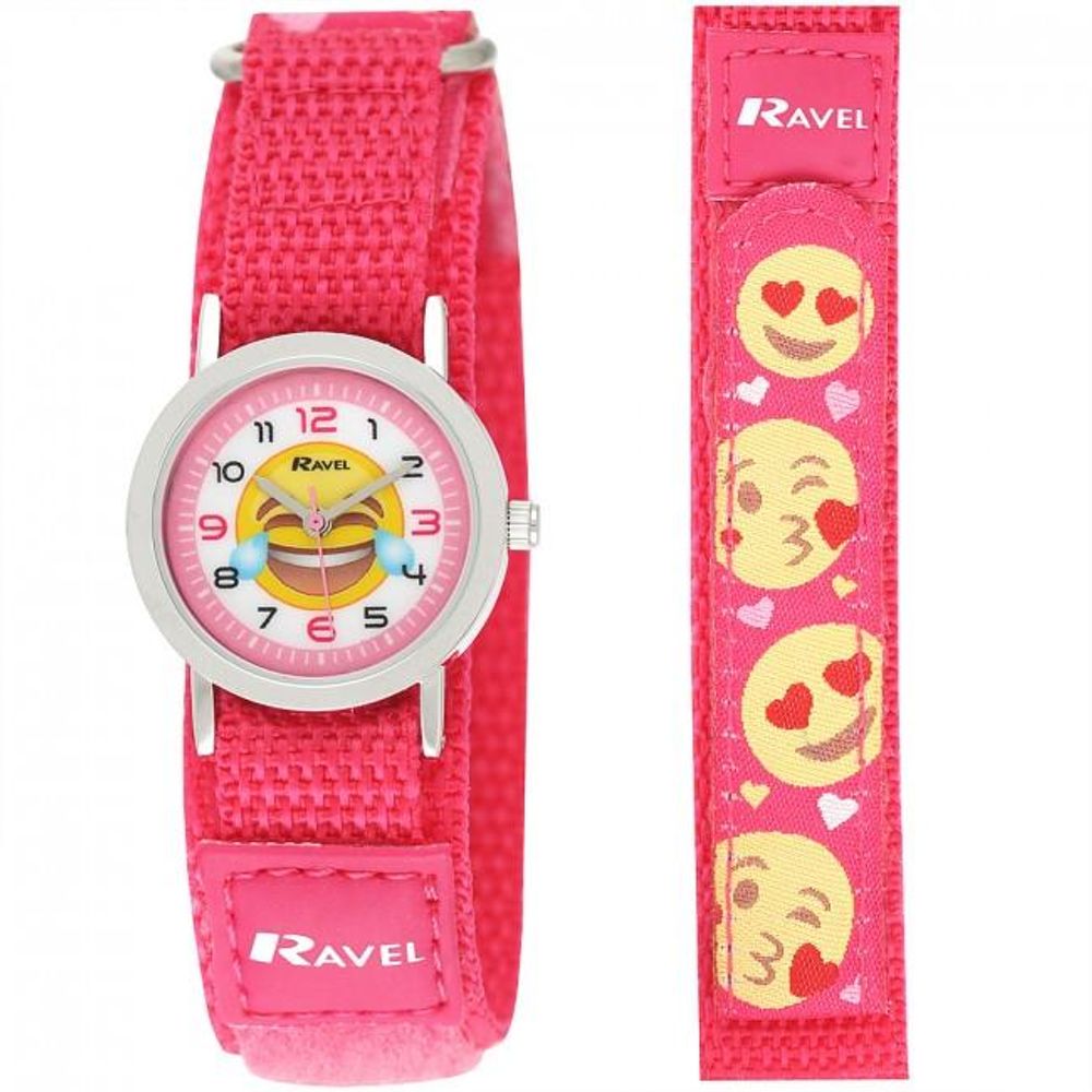 Ravel Children Velcro Nylon Watch Available Multiple Colour & Design R1507