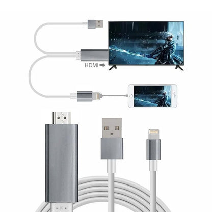 Aquarius HDMI Cable for Smartphone & Tablet Space Grey