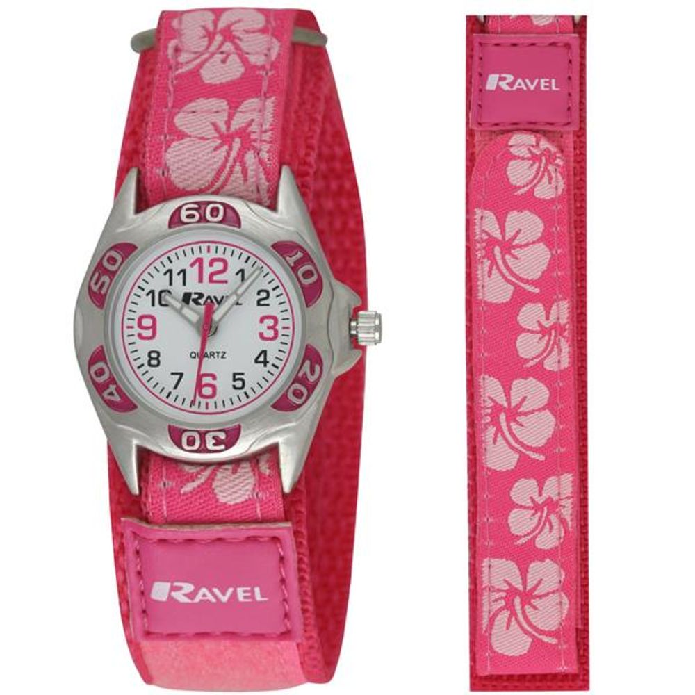 Ravel Children Velcro Nylon Watch Available Multiple Colour & Design R1507