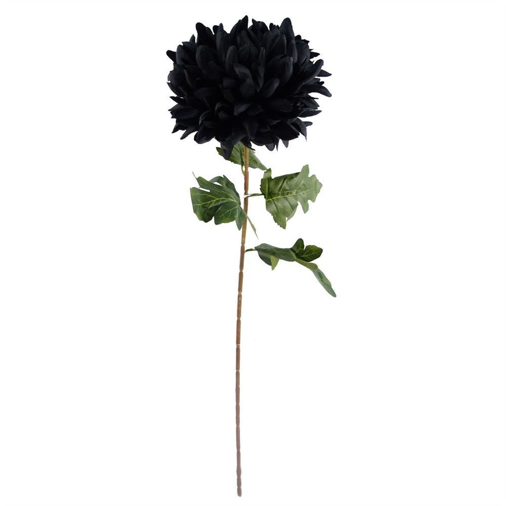 75cm Extra Large Reflex Chrysanthemum - Black