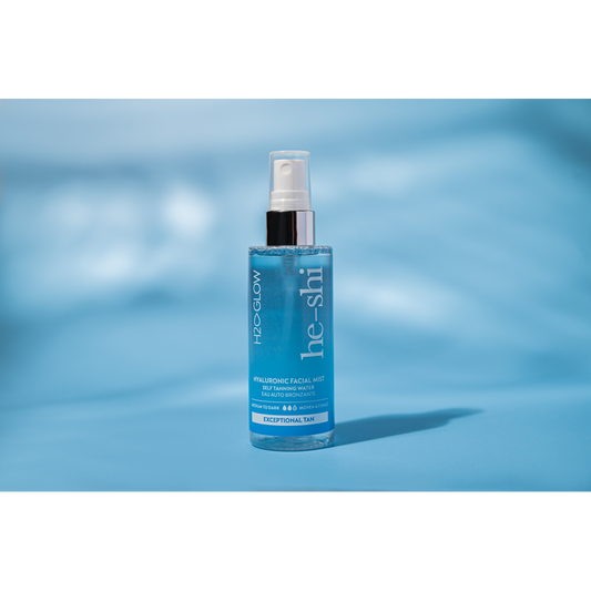 He-Shi H2O Glow Hyaluronic Facial Mist (clear tan) 100ml - Spritz