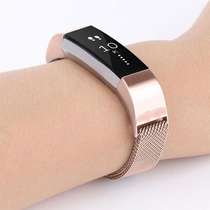 Aquarius Milanese Replacement Strap Band Compatible With Fitbit Alta, Rose Gold