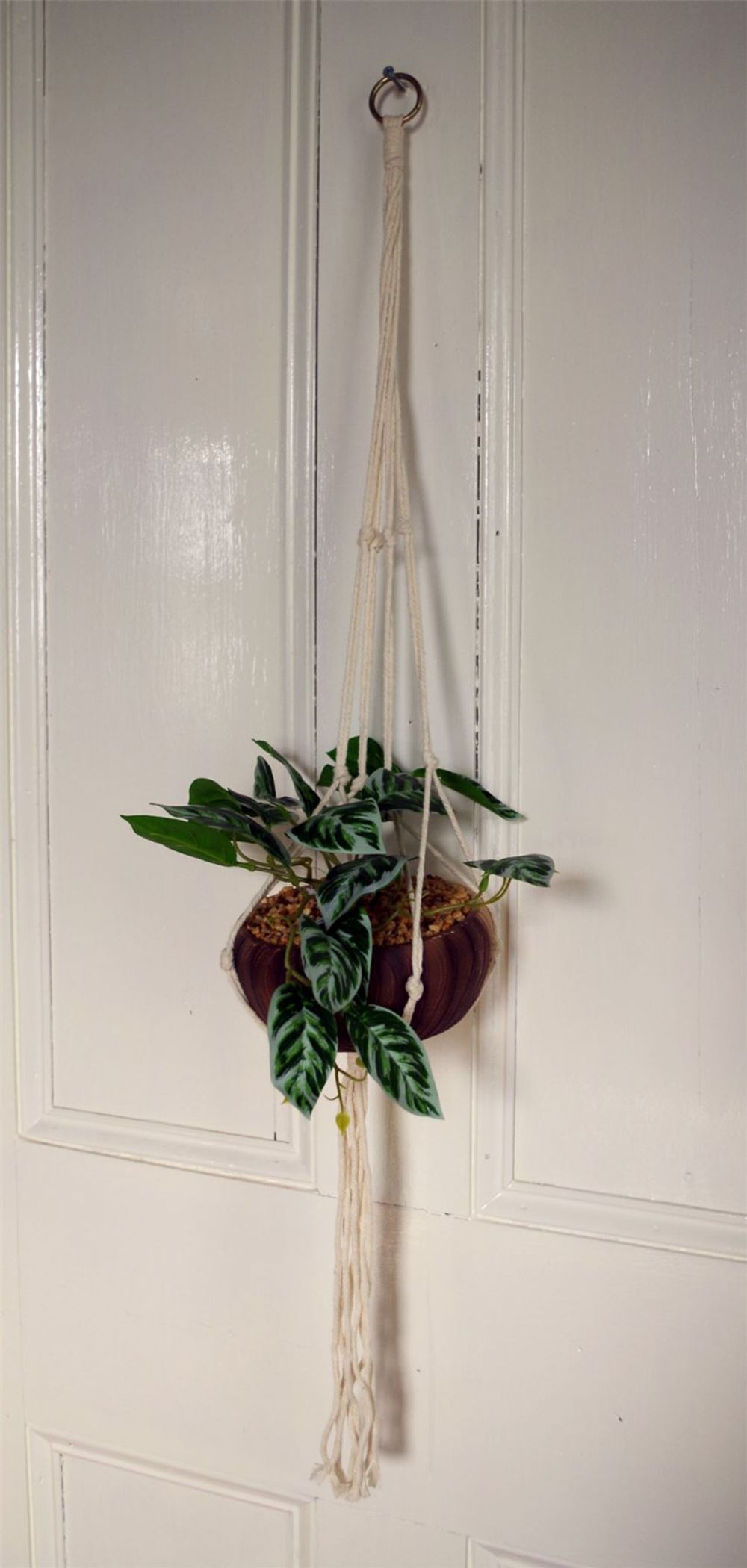 85cm Hanging Artificial Potted Pothos Plant with Planter