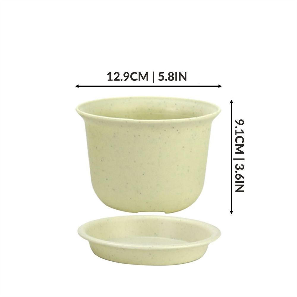 Plastic Plant Pots - Set of 10 Medium | Pukkr