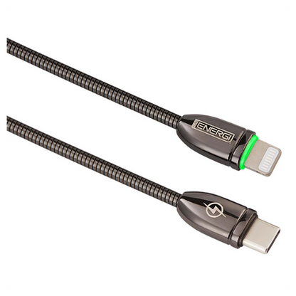 Tech Energi Apple PD USB-C to MFi Lightning 8-Pin Cable (Up to 60W) - 1.2 Metre - Black