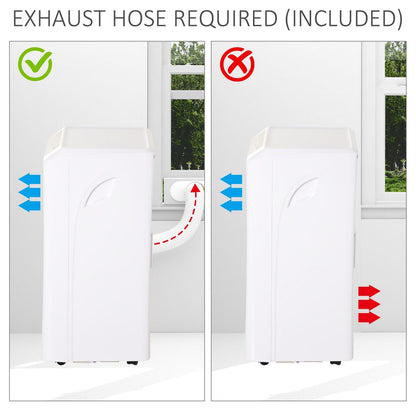 Mobile Air Conditioner W/ RC Cooling Sleeping Mode Portable White 1003W