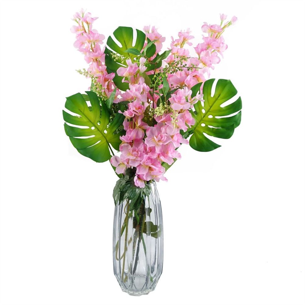 Pack of 6 x 75cm Delphinium Pink Artificial Stem