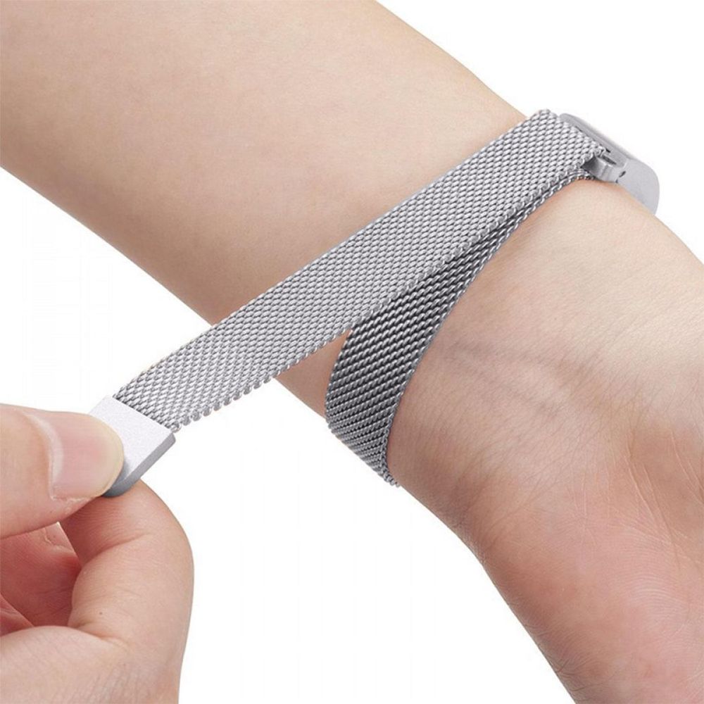 Aquarius Milanese Replacement Strap Band Compatible With Fitbit Alta, Silver