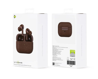 WYEWAVE Premium High Quality Wireless Earbuds With ANC - Brown