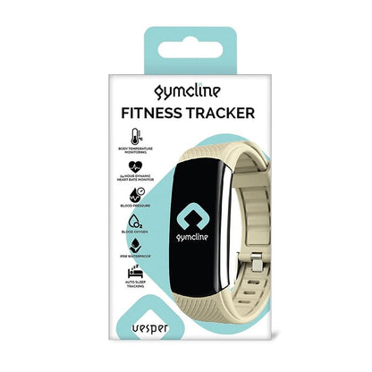 Gymcline Vesper Fitness Tracker with Body Temperature Monitoring, Cream