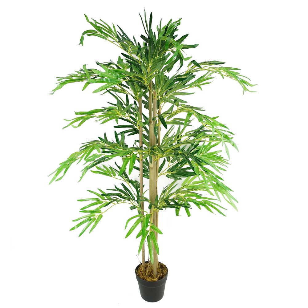 120cm (4ft) Artificial Bamboo Plants Trees - Natural Green