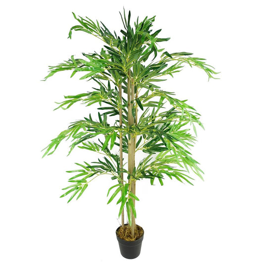 120cm (4ft) Artificial Bamboo Plants Trees - Natural Green