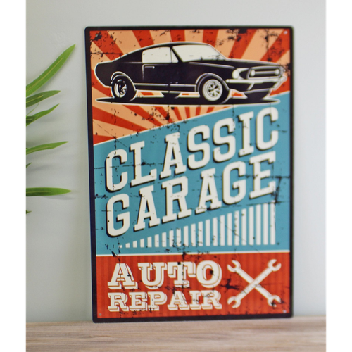 Vintage Metal Sign - Classic Garage Auto Repair