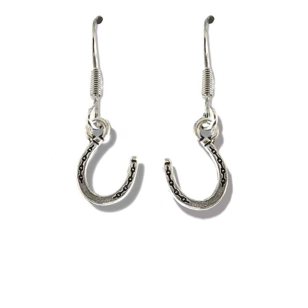 Horseshoe Drop Earrings