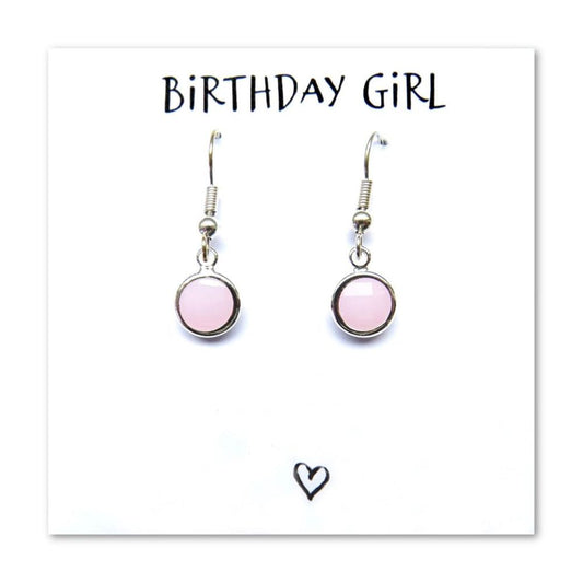 Birthday Girl Earrings & Card