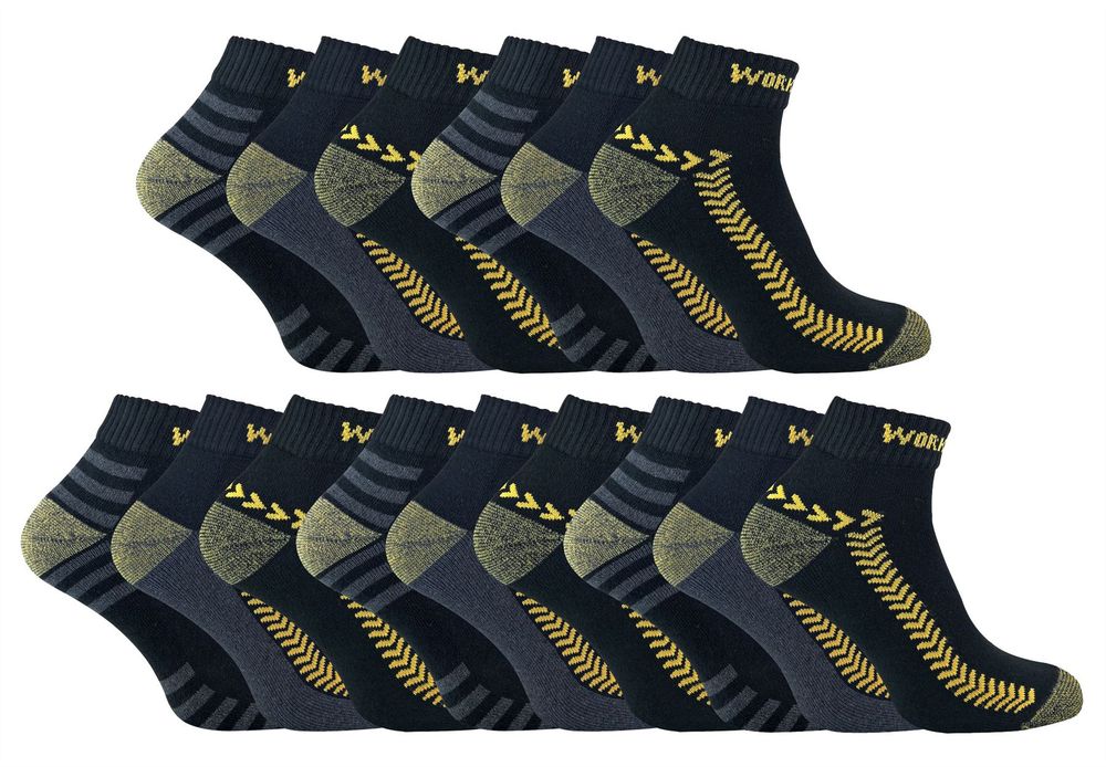 15 Pack Mens RJM Short Work Socks