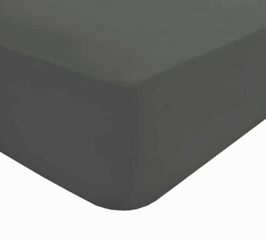 68 PICK FITTED SHEET CHARCOAL