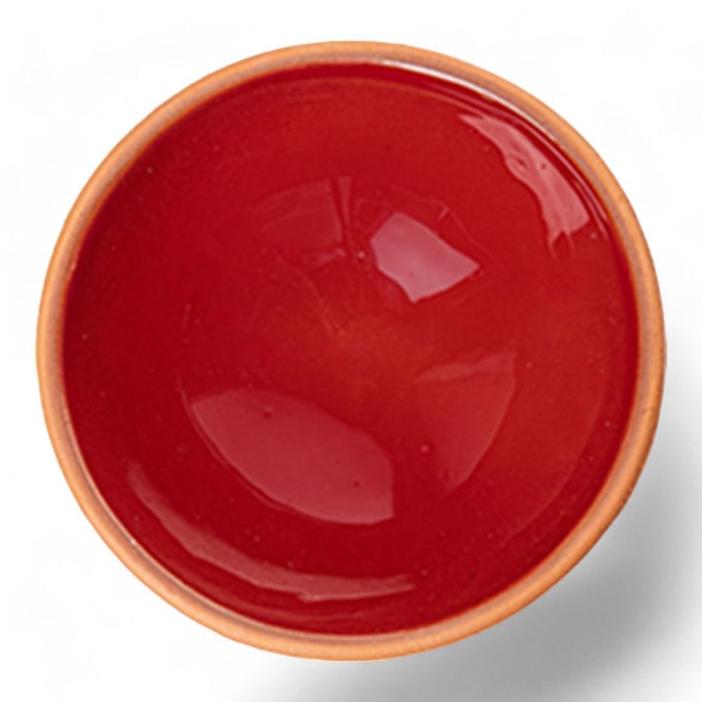 Handmade Ceramic Bowl Moroccan Red 8cm