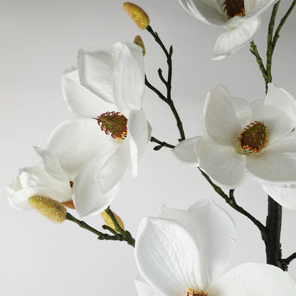 110cm Magnolia Artificial Tree White Potted