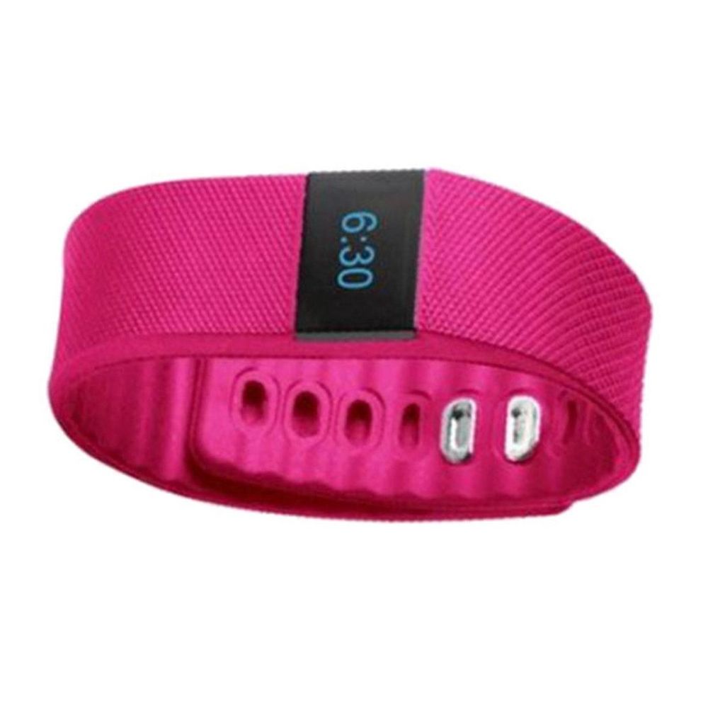 Bas-Tek Pulse Activity Fitness Tracker Watch With Heart Rate Monitor, Pink