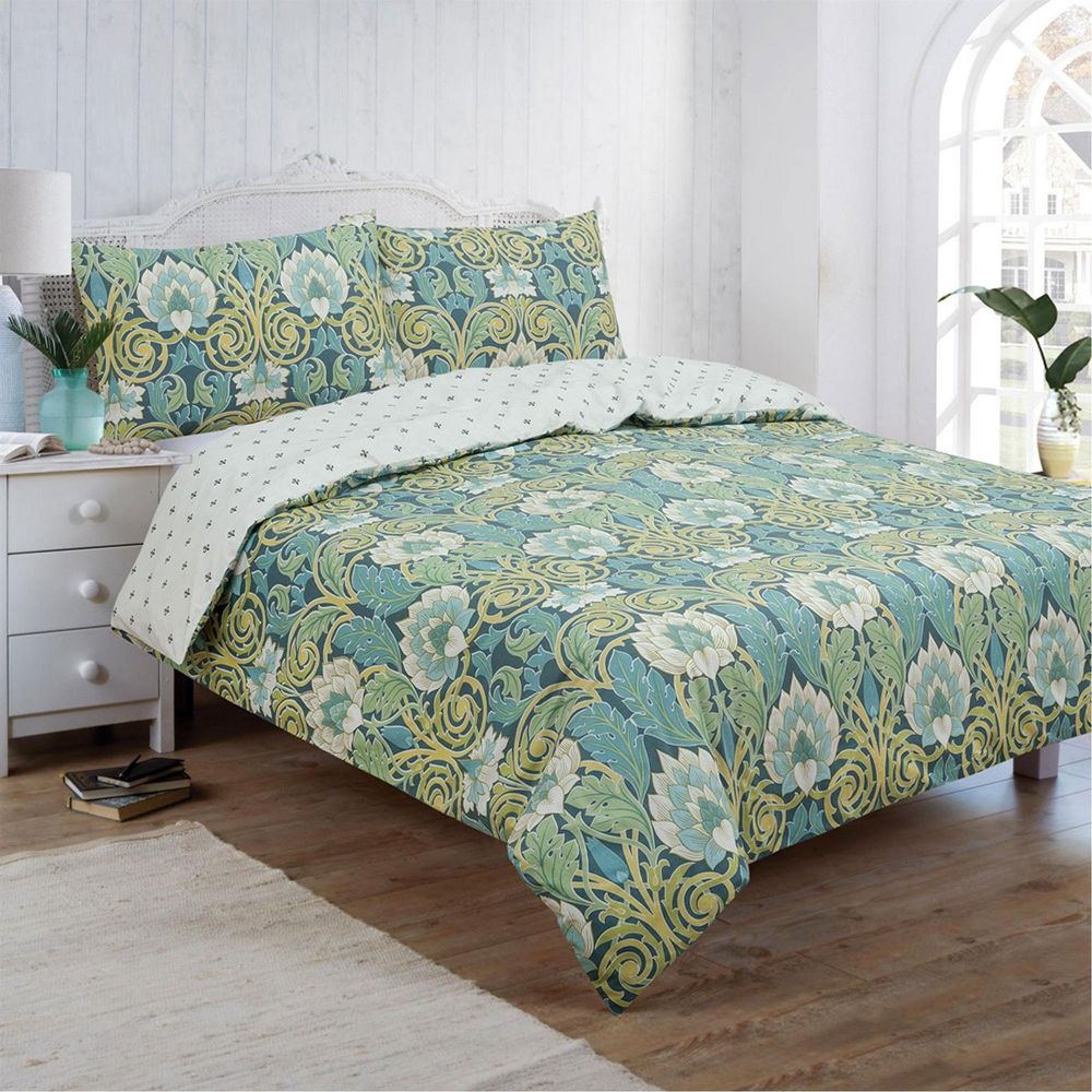 Vantona Chester Damask Duvet Cover Set