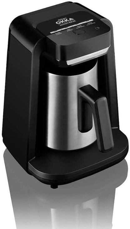 Arzum Okka Rich Automatic Turkish Coffee and Hot Beverage Maker, Black/Chrome