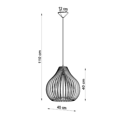 Pendant lamp wood Aprilla Scandinavian Design E27