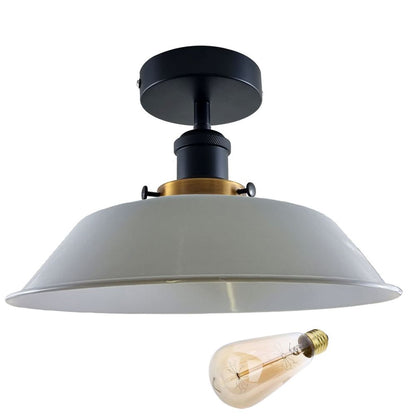 Modern Industrial Ceiling Light Fitting Flush Mount Light Metal Indoor Light