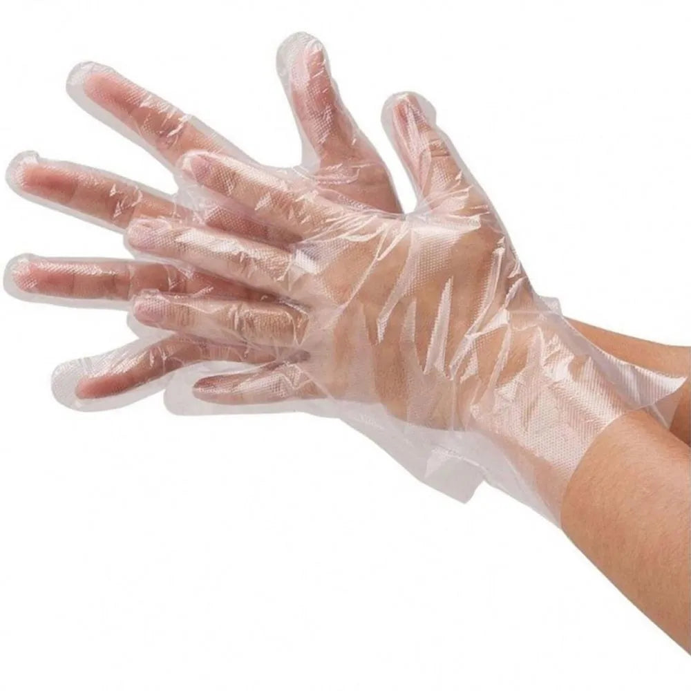 First Aid Embossed Disposable PE Gloves 100 Pack PMS-839190