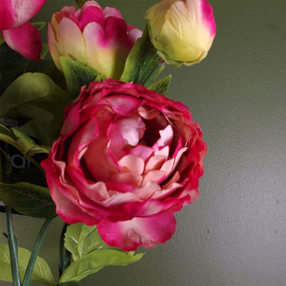 Artificial Peony Flowering Plant Pink