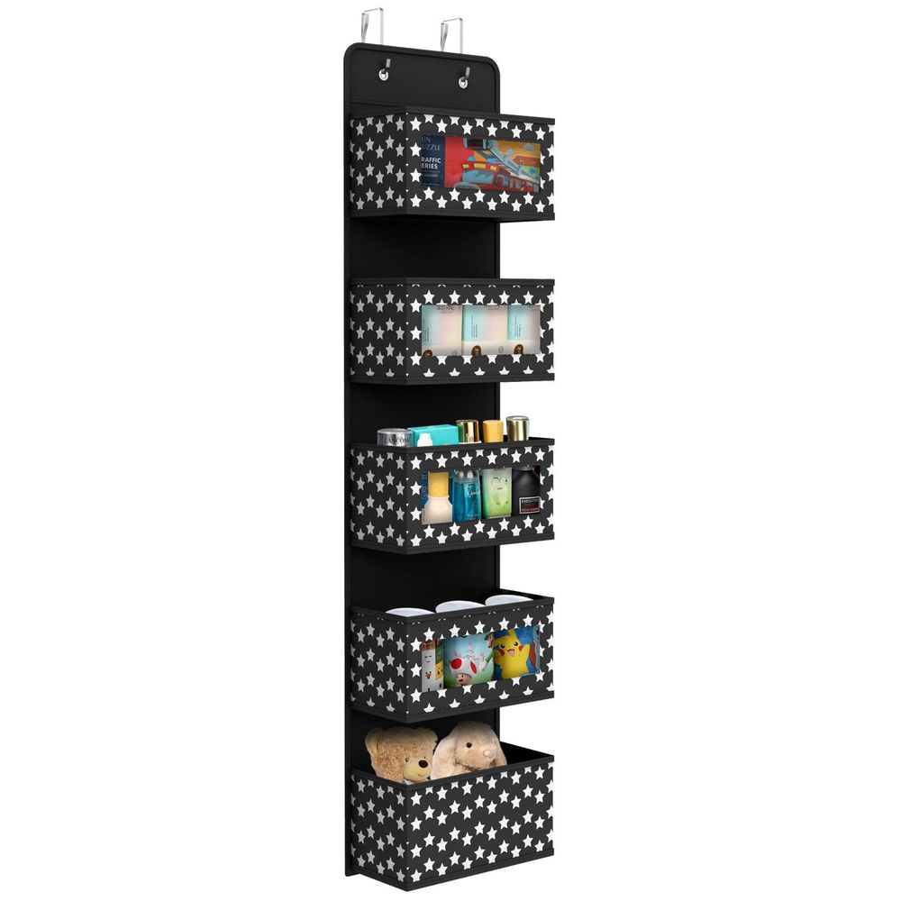 VINSANI 5TIER BLACK HANGING ORGANISER 1010282