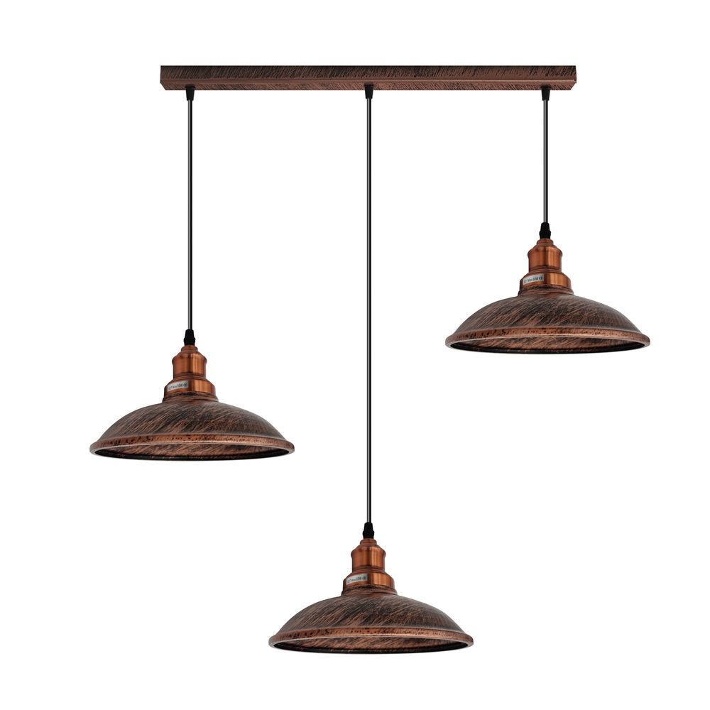 Industrial Vintage Kitchen Lights Chandelier Metal Shade Hanging E27 Pendant