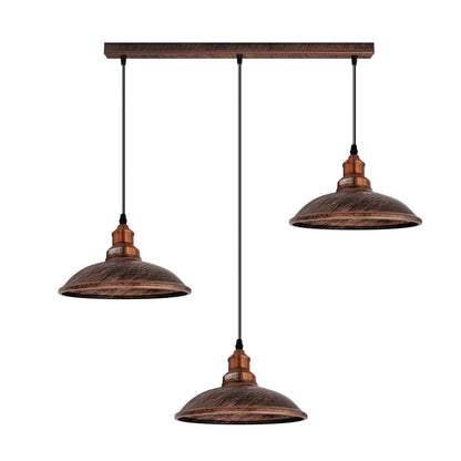 Industrial Vintage Kitchen Lights Chandelier Metal Shade Hanging E27 Pendant