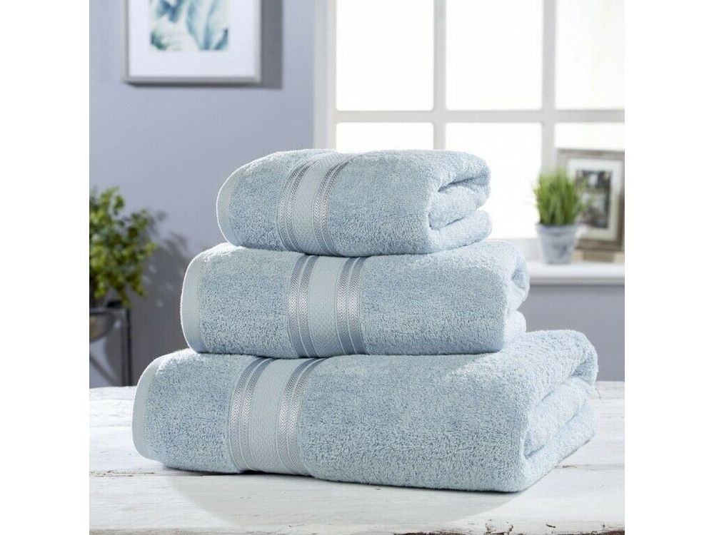 Luxury Cotton Towels, 550 GSM-Bath Towel-Blue