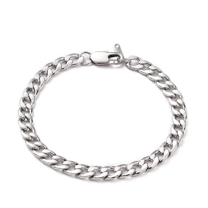 Mens Curb Chain Bracelet