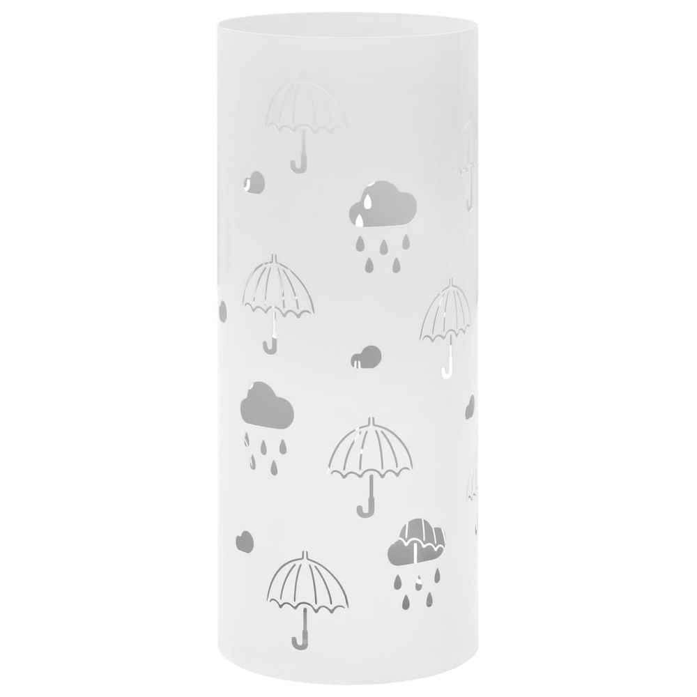 Umbrella Stand Umbrellas Steel White