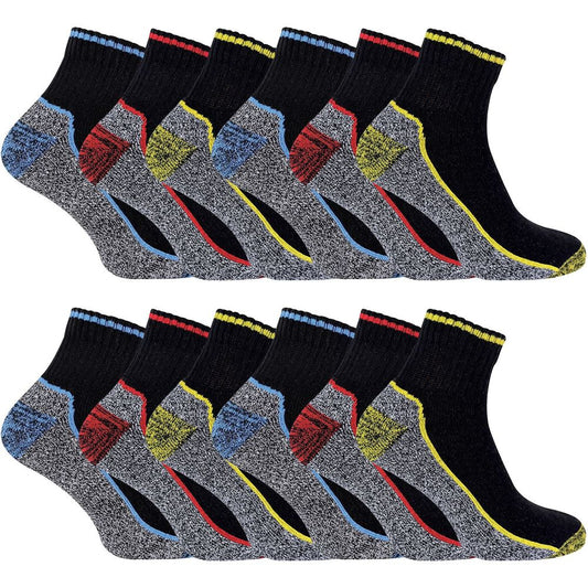 Mens SHORT Bamboo Work Socks 12-14 UK