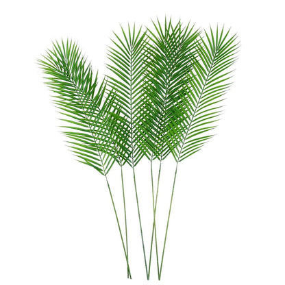 Pack of 6 x 100cm Realistic Artificial Palm Leaf