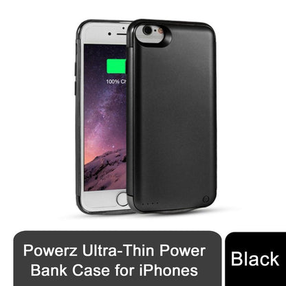 Powerz Ultra-Thin Power Bank Case for 6/6S/7 Black 3500mah