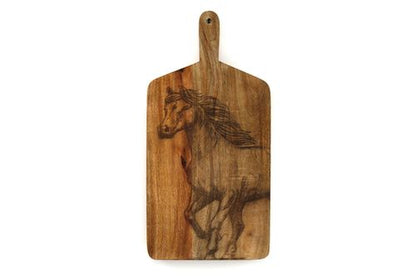 Engraved Horse Chopping Board