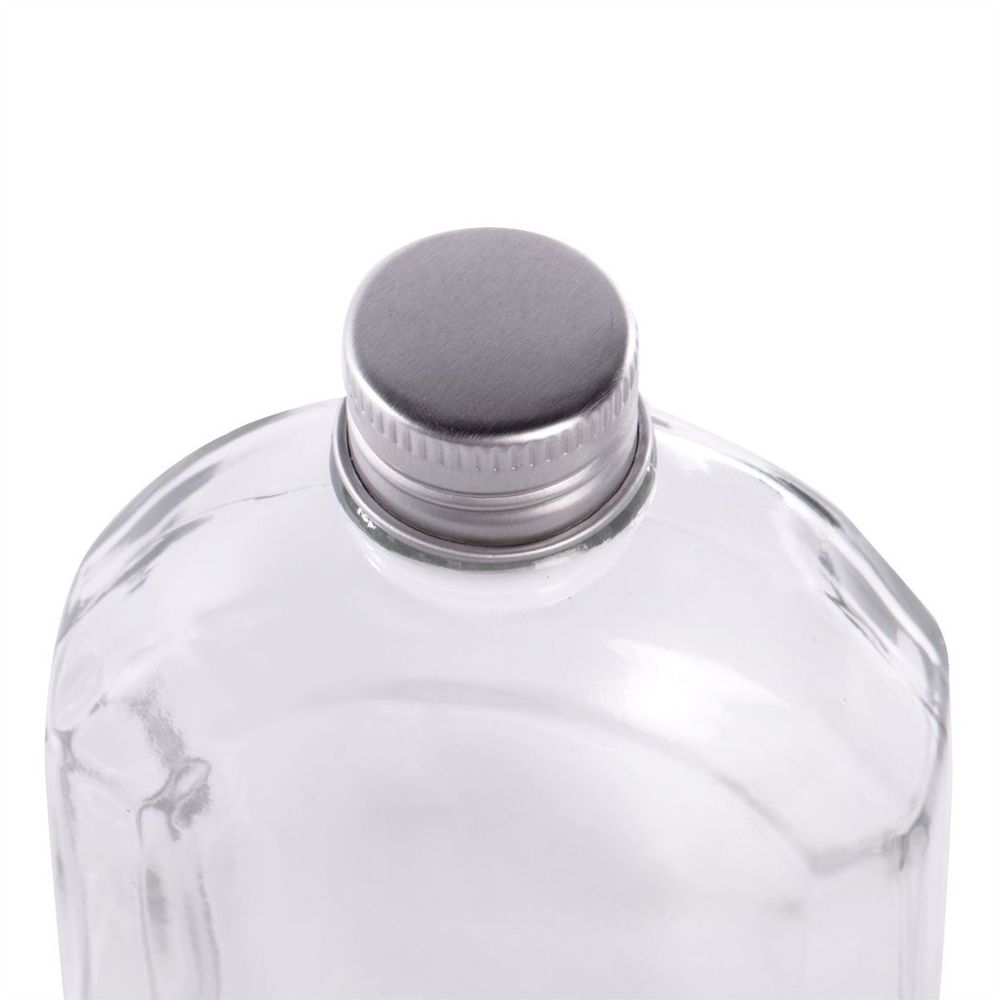 Glass Flask Bottles with Lids 200ml - Set of 10 | Pukkr