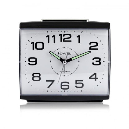 Ravel Large Square Retro Bedside Quartz Alarm Clock RC037.3