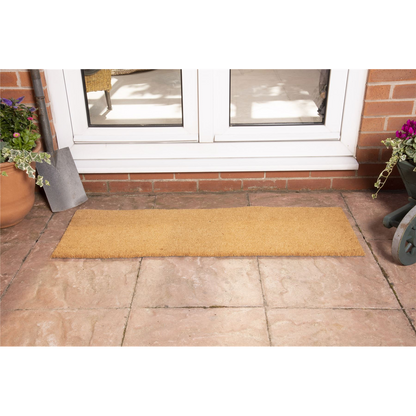 Astley Plain PVC Backed Coir 40x120cm Natural Doormat