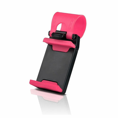 Car Steering Wheel Mobile Phone Holder for All Mobiles Pink