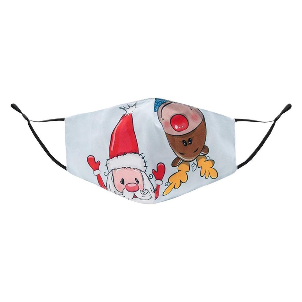 Termin8 Unisex Face Mask Printed Christmas Design, Lightweight & Breathable