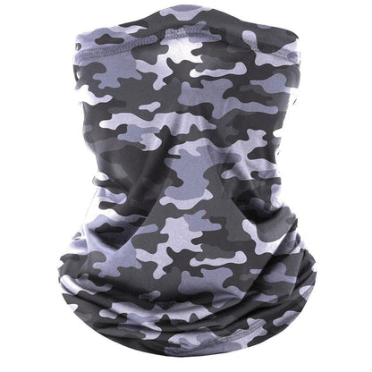 3 Pack Termin8 Snood and Face Covering, Grey Camo, Black & Light Grey