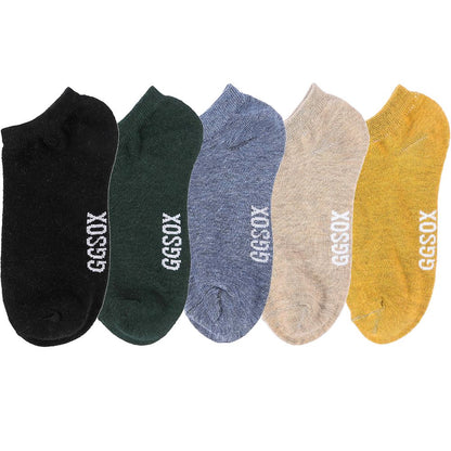 10 Pieces = 5 Pairs Women Invisible Cotton Sock Slippers Lady Female Summer Casual Fashion Soft Short Ankle Shallow Mouth Socks