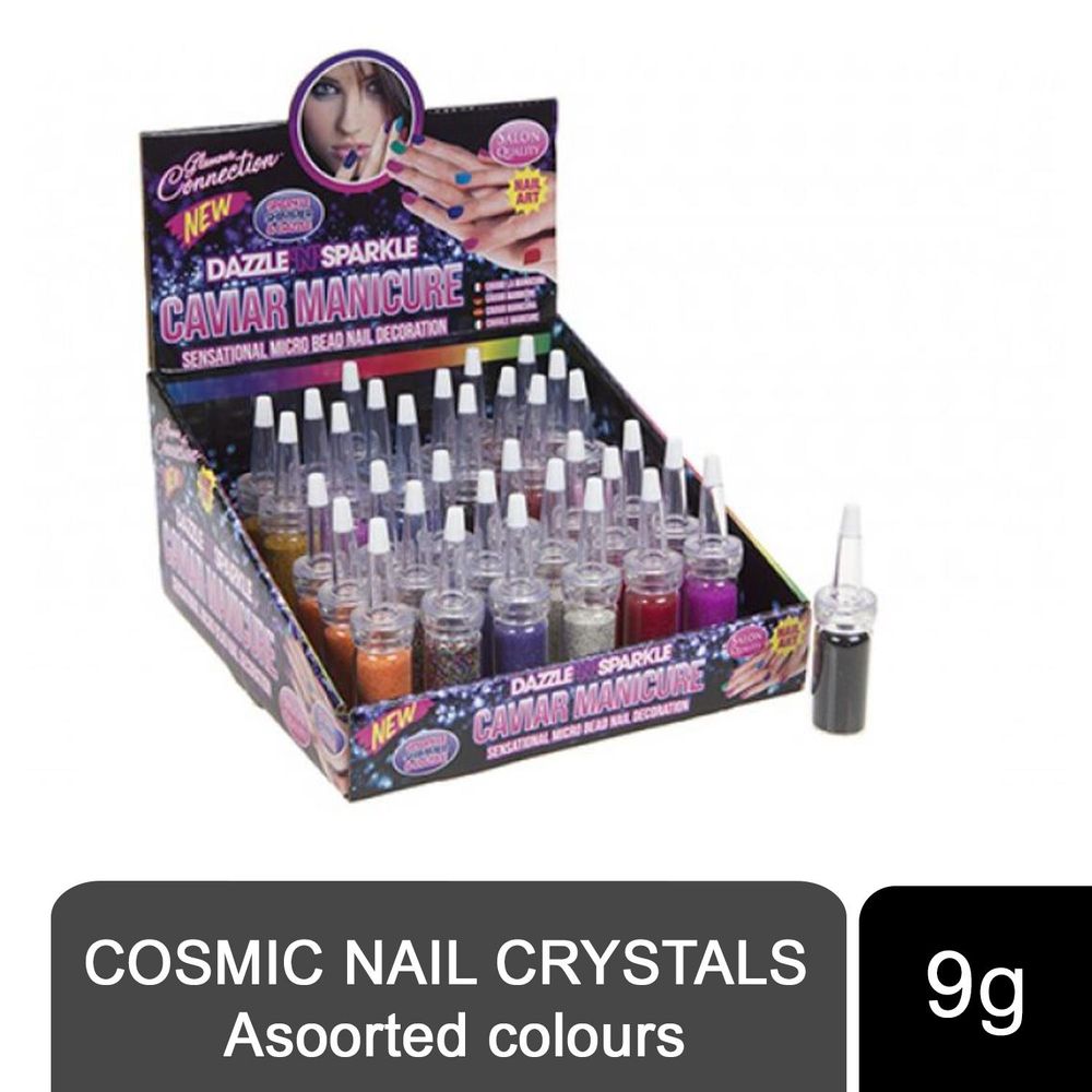 PMS Cosmic Nail Crystals Assorted Colours for Exciting Look, 17g